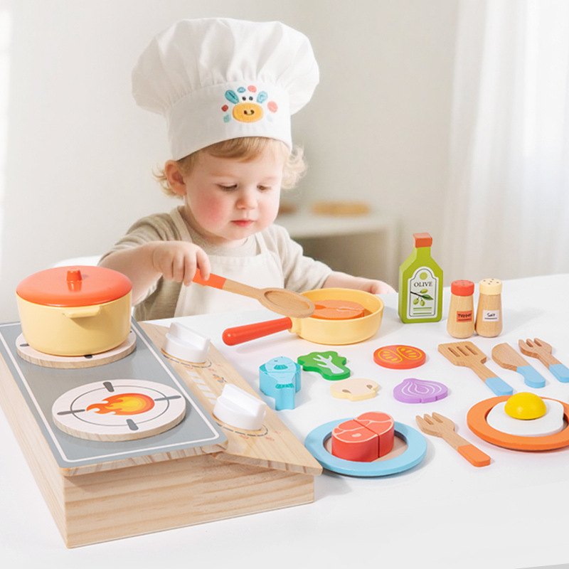Kitchen Appliances For Kids - Montessori Early Education Wooden Child Simulation