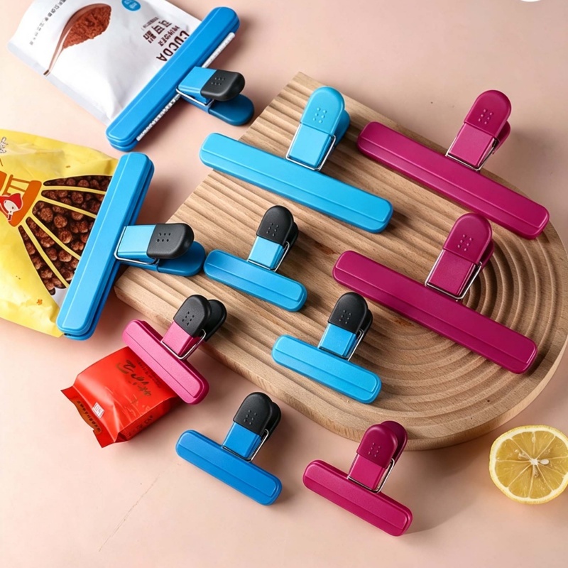 Kitchen Appliances Garage - 4Pcs Portable Plastic Bag Sealing Clips,Food