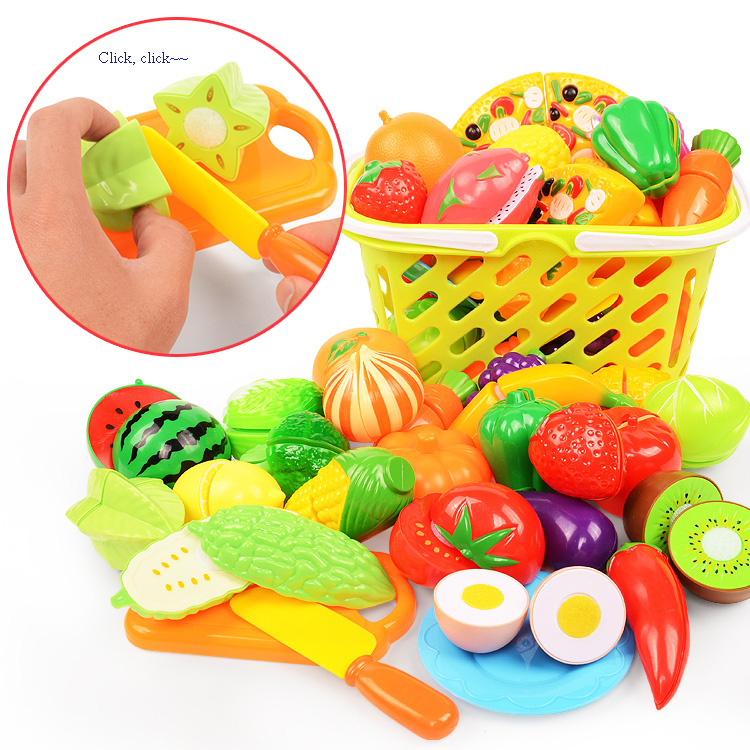 Kitchen Appliances For Kids - Cutting Play Food Set For Kids