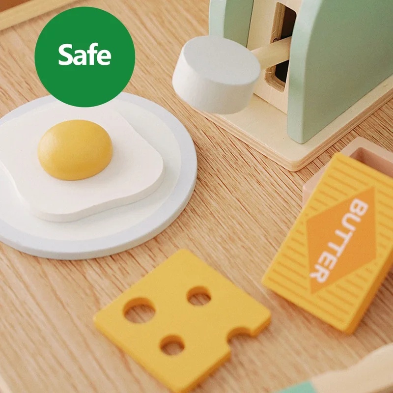Wooden Simulation Toaster Toy  - đánh giá và giá Kitchen Appliances For Kids