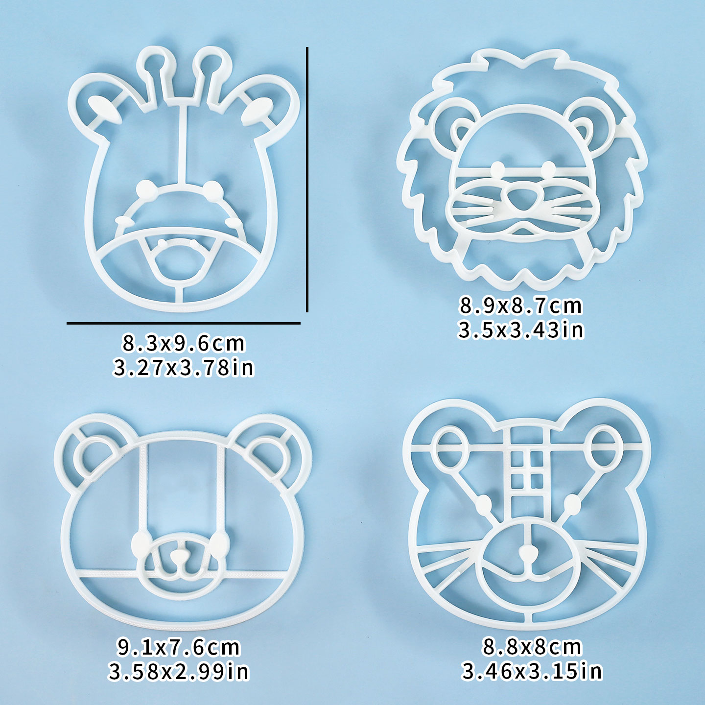 4 Pcs Animal Cookie Cutters Se - đánh giá và giá Kitchen Appliances For Baking