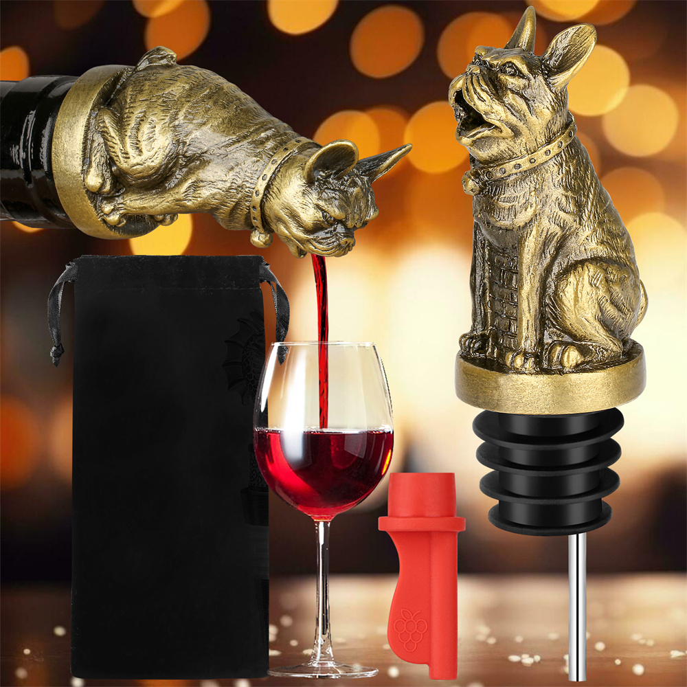 Cute French Bulldog Wine Pouer - đánh giá và giá Kitchen Appliances Garage
