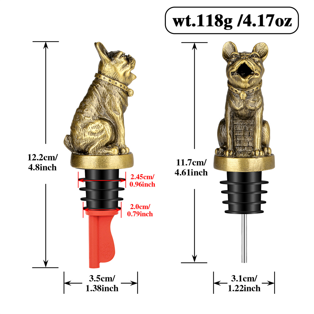 Cute French Bulldog Wine Pouer - đánh giá và giá Kitchen Appliances Garage