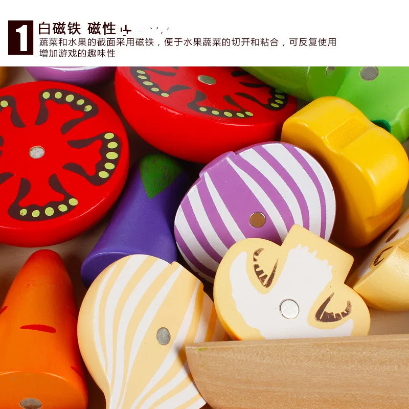 DIY Cute Wooden Cutting Fruit  - đánh giá và giá Kitchen Appliances For Kids