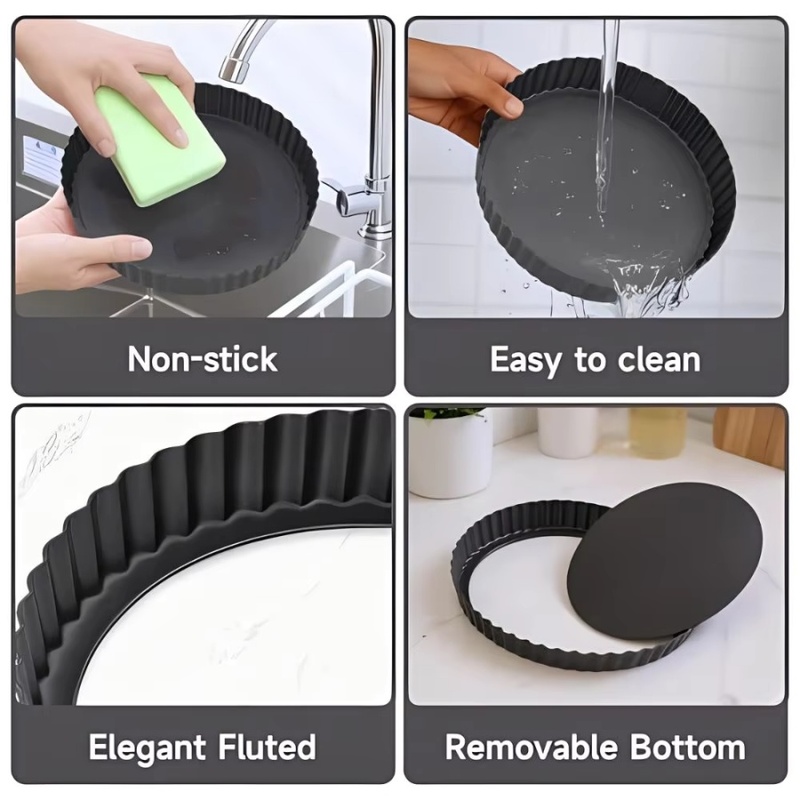 1pc Removable Bottom Fluted Ta - đánh giá và giá Kitchen Appliances For Baking